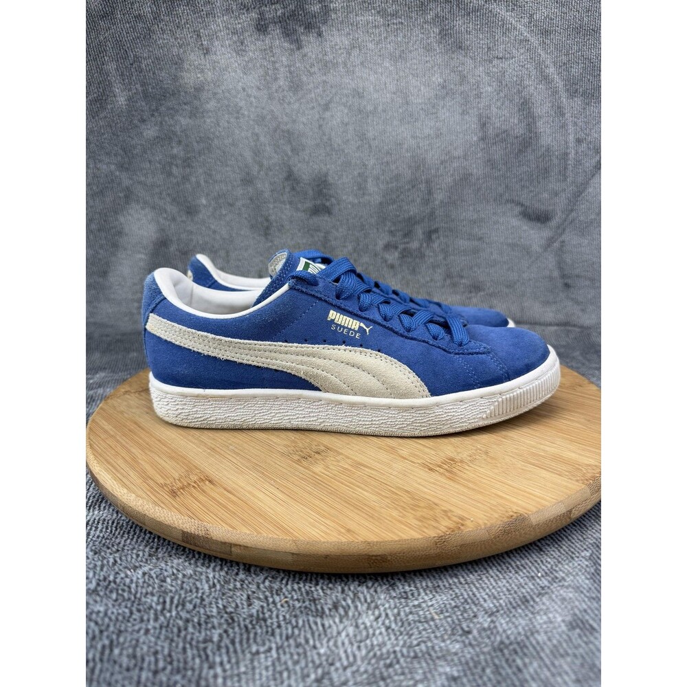 Puma Suede Classic Shoes Womens Size 7 Blue Low Top Casual Sneakers 362213-64
